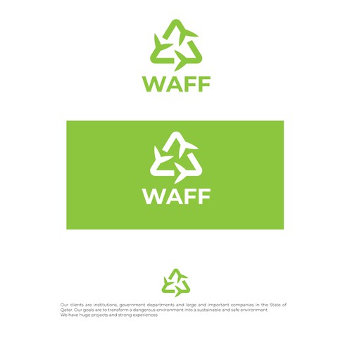 Design a logo for WAFF company in the State of Qatar Design by SevyDesign