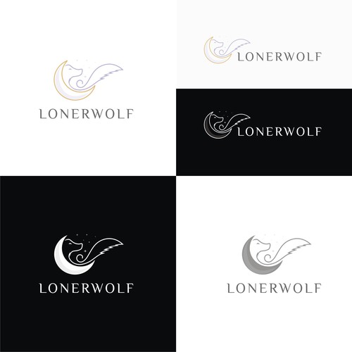 Wolf Sun/Moon Logo For Spiritual Website Design by MagesticD