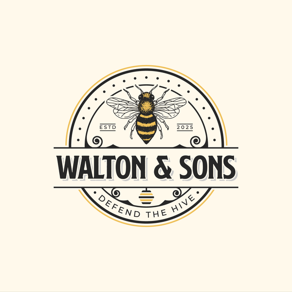 Walton & Sons Bee Hive Honey Logo