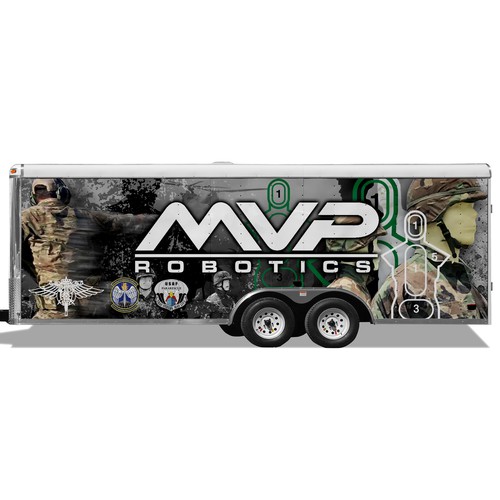 DESIGN A TRAILER WRAP FOR MILITARY ROBOTS - MVP ROBOTICS Design by ssrihayak