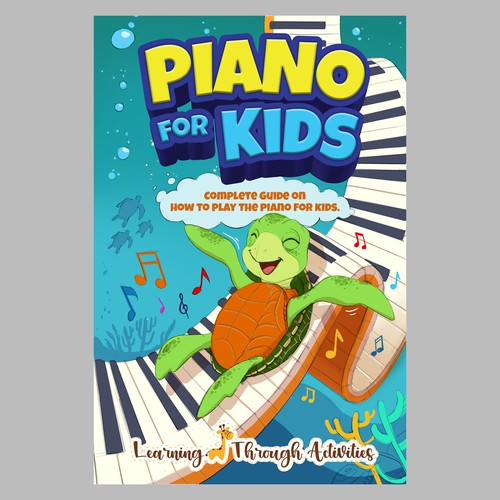 Piano For Kids Book Cover Design by Maszul