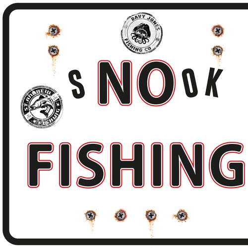 No fishing sign, Illustration or graphics contest