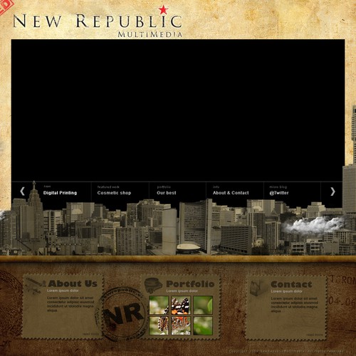 Media Companies New Design. PSD Only! Design by neboica