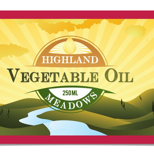 cooking oil label design