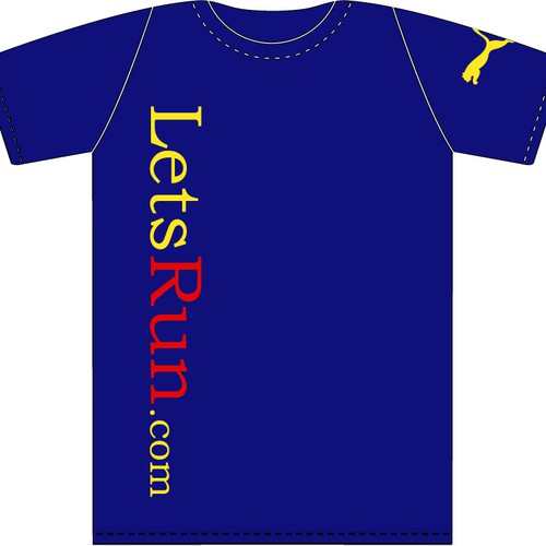 LetsRun.com Tshirt Design Contest Design by Amanda Lynne