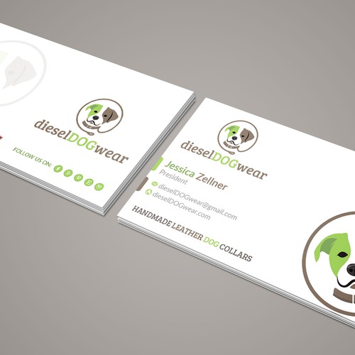 Design a stunning business card for a dog loving company Design by TSproults