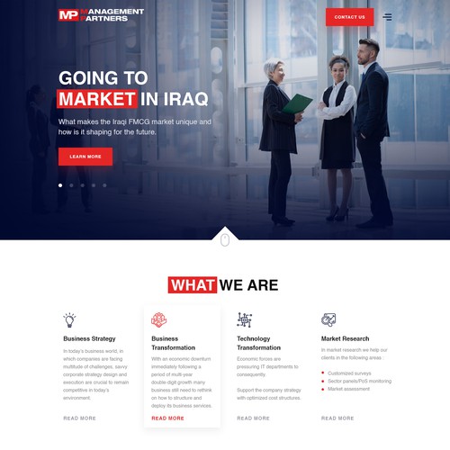 Designs | MP Website Redesign | Web page design contest