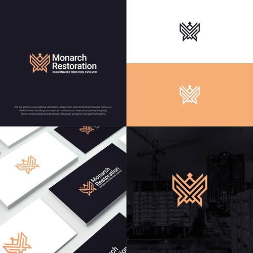 Design a modern clean logo package for a restoration company Design by Danny A