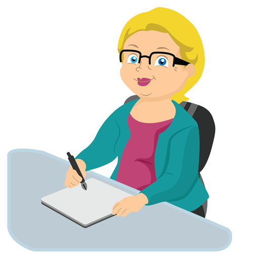 Create a Clip Art Person - Woman Writer | Other art or illustration contest