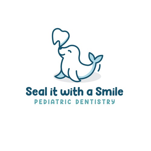 Modern and fun seal logo & branding package for new pediatric dentist! Diseño de Hana Munadhifa