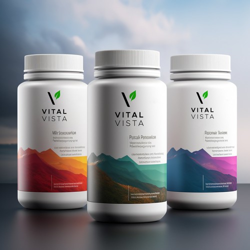 Create a transformative brand identity for Vital Vista Supplement Company Design by Sladoje