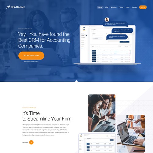 Website Design for our Accounting CRM Software Design by keilaMaria