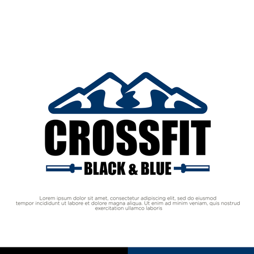 CrossFit Black & Blue -logo design Design by sriredjeki