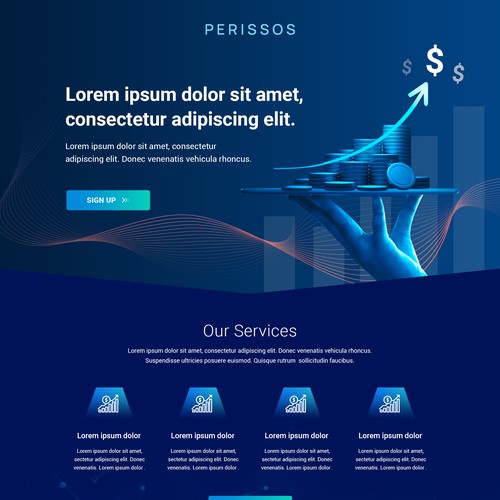 Landing page design contest entry by Atul-Arts