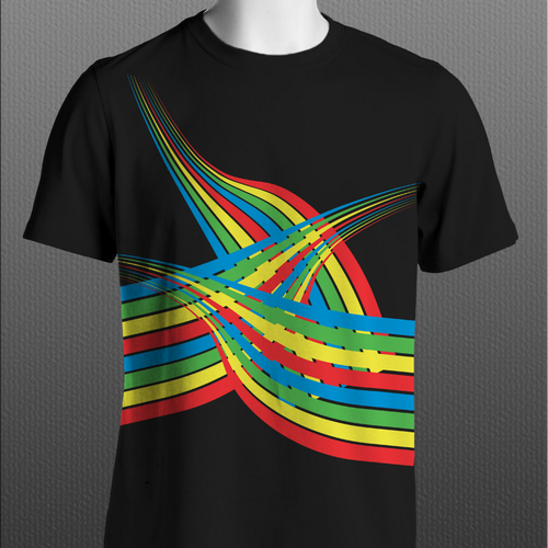 Design Line Graph T-Shirt di lelaart