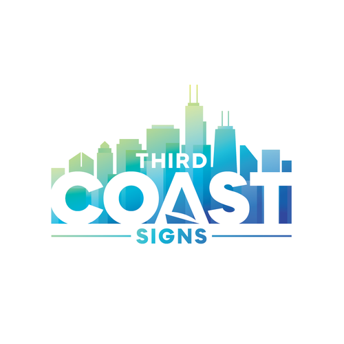 New vibrant business logo and branding for a sign making company serving Chicago Design by NinjaMouse™