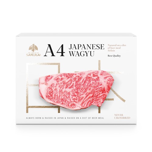 100% JAPANESE WAGYU STEAK Design by MarsiDesign