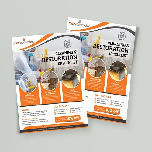 Mold remediation flyer to appeal to realtors & property managers Design by Tanny Dew ❤︎