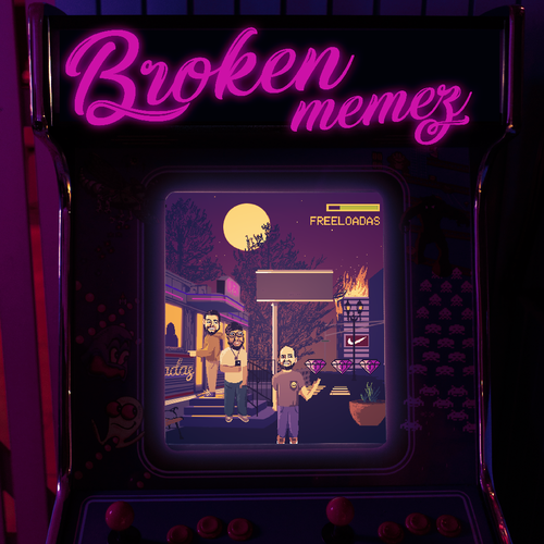 The Decay of America Except it's Hilarious and Aesthetic. (Broken Memes Album Cover) Design von Lee Chatte