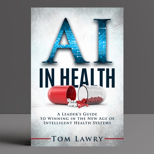 AI in Healthcare - Nonfiction Book Cover Design by iDea Signs