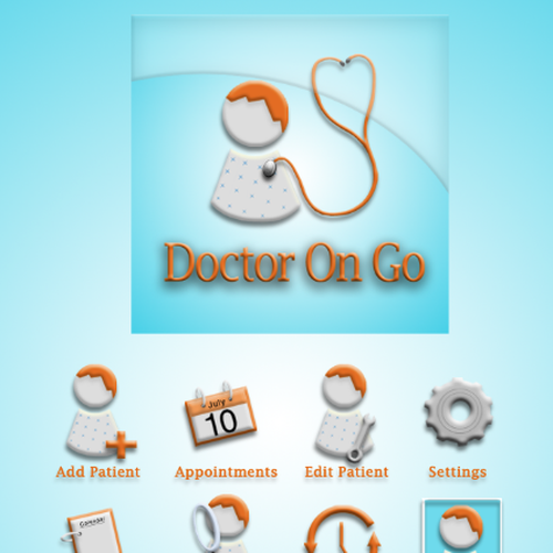 Need user friendly icon or button set for innovative Android App for Phones and Tablets : Patient Records Doctor on Go Diseño de MarcusKrohn