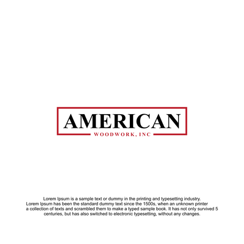 American Woodwork news a new logo Design by muhammad_