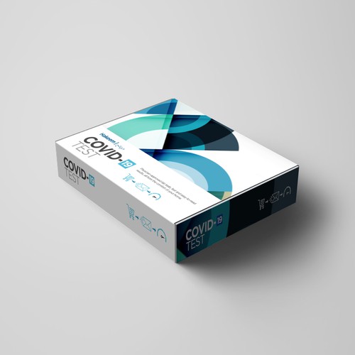 Design a box for convenient at home diagnostic testing Diseño de sougatacreative
