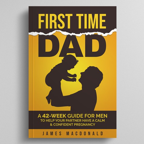 Book cover art appealing to First Time Dad & Expectant Mums Design réalisé par Dynaaa