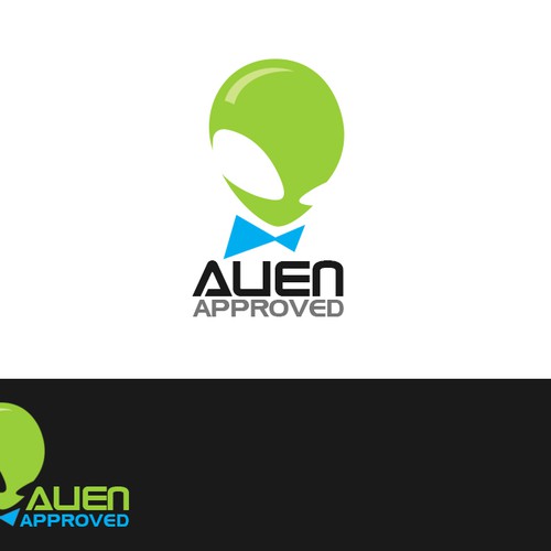 Create a Alien Approved logo for apparel brand Design by metong