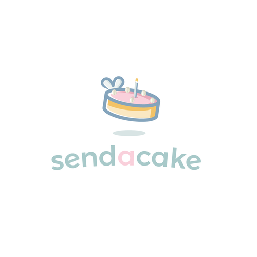 Send A Cake needs a gorgeous fun logo Design by Emmevi_design