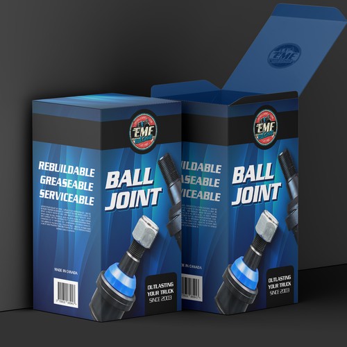 Artwork Design for Automotive Ball Joint Packaging Design by ibrhmglbs
