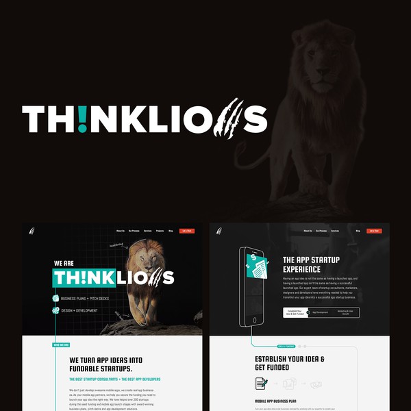 ThinkLion Website Design