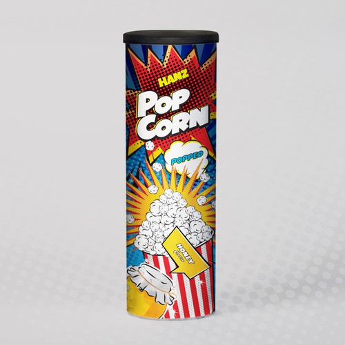 Premium Quality Popped Pop Corn Packaging Design réalisé par Dimario Moretti