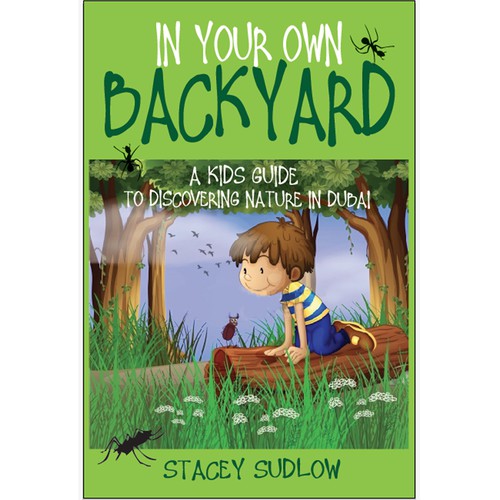Create an attention-grabbing cover for a children's nature book that ...