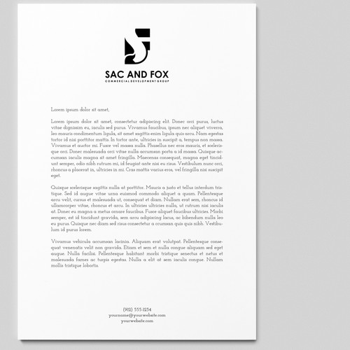 New logo design for Sac and Fox(Commercial Development Company) Design by Maxnik