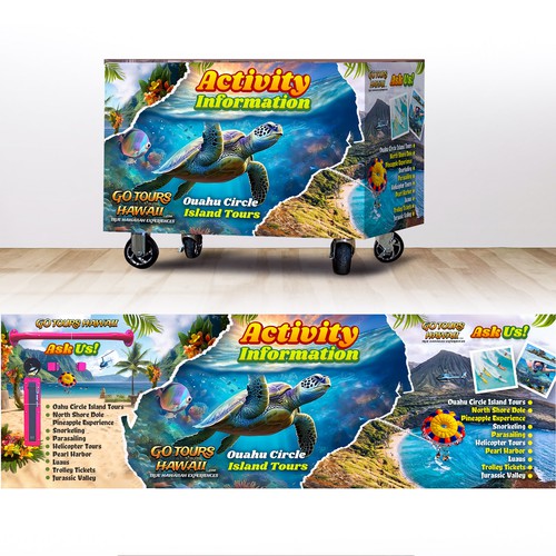 Kiosk signage design - Activity Booth Design by ruddyncang