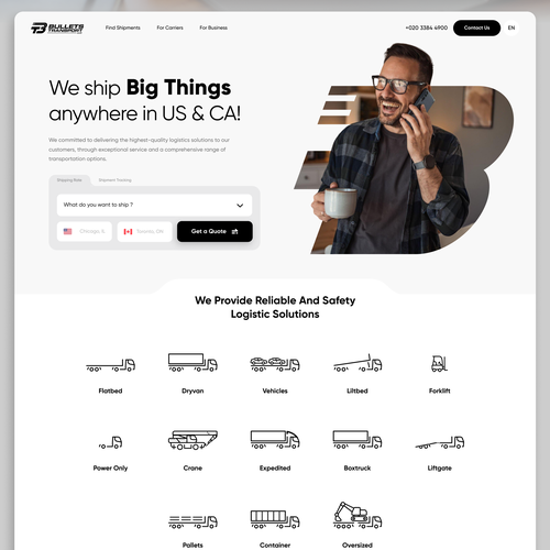 Landing page design contest entry by NA Studioo