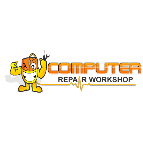 computer repair logo design