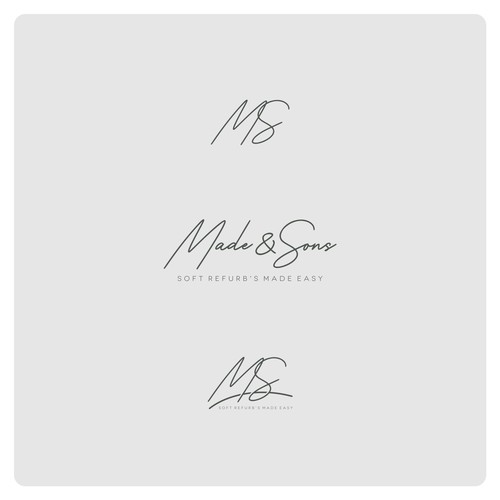 Design di Luxury Meets Ease: Logo & Card Design for Made & Sons di kerman