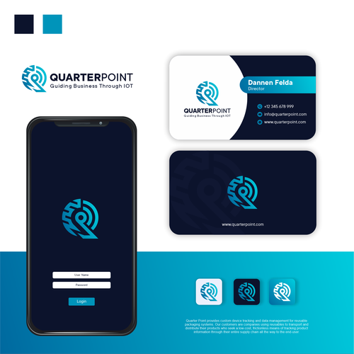 Quarter Point Logo Design Challenge Design by Fisca™