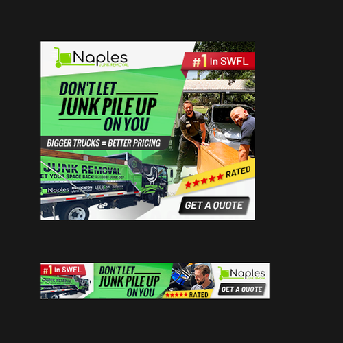 Designs Junk Removal Banner Ad Banner ad contest
