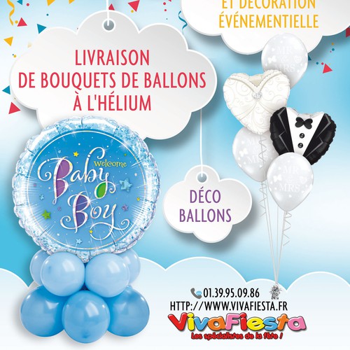 Un Flyers Pour Offrir Un Bouquet De Ballons Postcard Flyer Or Print Contest 99designs