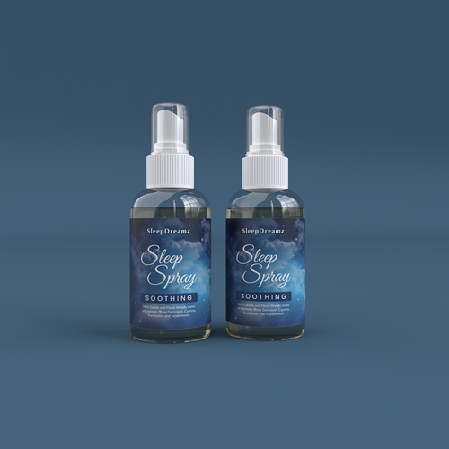 Sleep Spray label design for global Sleep brand Design by Tamara.D