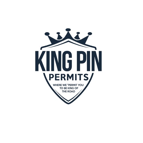 King Pin Permits needs a powerful logo to grab the attention of truck drivers Design by mixi_po