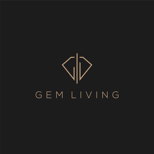 Geometrical, minimalist, modern brand design for Gem Living Design by ahza99™