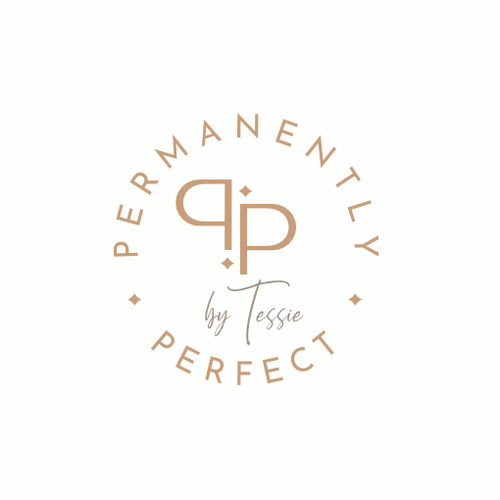 Modern and Clean Permanent Makeup Logo making my brand stand out and be easily identifiable. Design by Besign studio