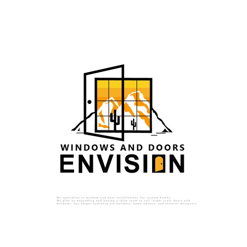 Design a modern eye-catching logo Window/Door company. Lets go! Design by designedbyjeriz▲