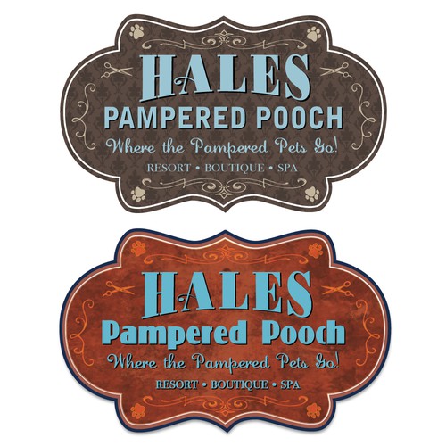 Vintage logo for hale s pampered pooch Logo design contest
