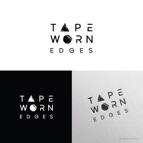 "Tape Worn Edges - Modern Minimalist Streetwear Logo" winning 