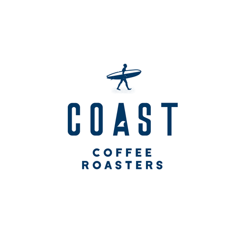 design logo for Coast Coffee Roaster, that will give an ordinary word a cool vibe Diseño de Helma